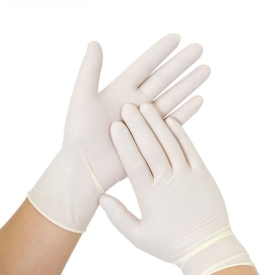 Lateks Eldiven XS Beden - Pudralı Latex Muayene Eldiveni