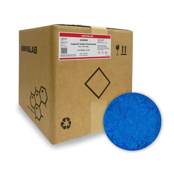 Kimyalab Bakır II Sülfat Pentahidrat - Copper II Sulfate Pentahydrate 25 Kg-Koli Toptan