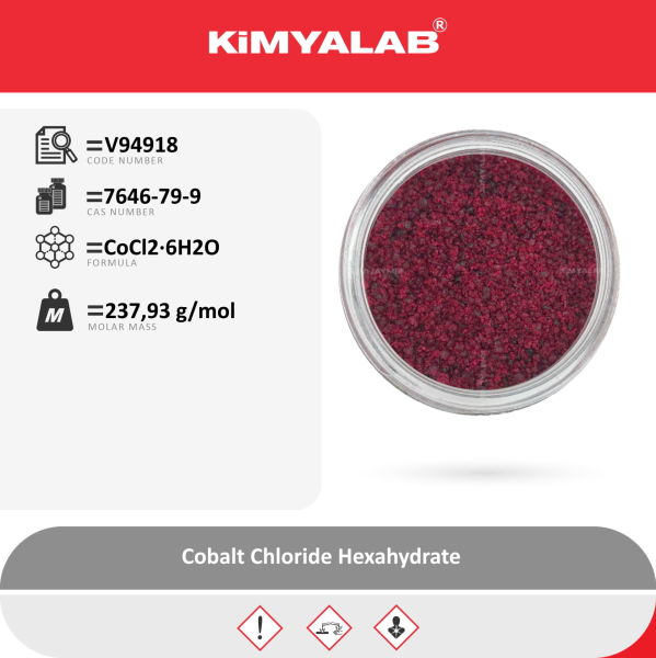 Kimyalab Kobalt Klorür 500g - Cobalt II Chloride Hexahydrate