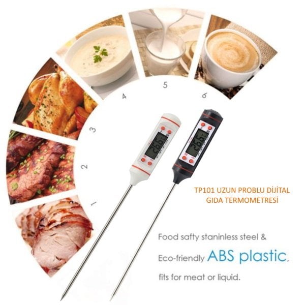 Dijital Termometre TP101 - Problu Sıcaklık Ölçer - 50 Adet