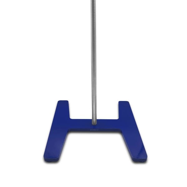 Borox Büret Standı 215x240mm - H Şeklinde Bunzen Mesnedi Set - 60cm Çubuklu - Yüksek Kalite