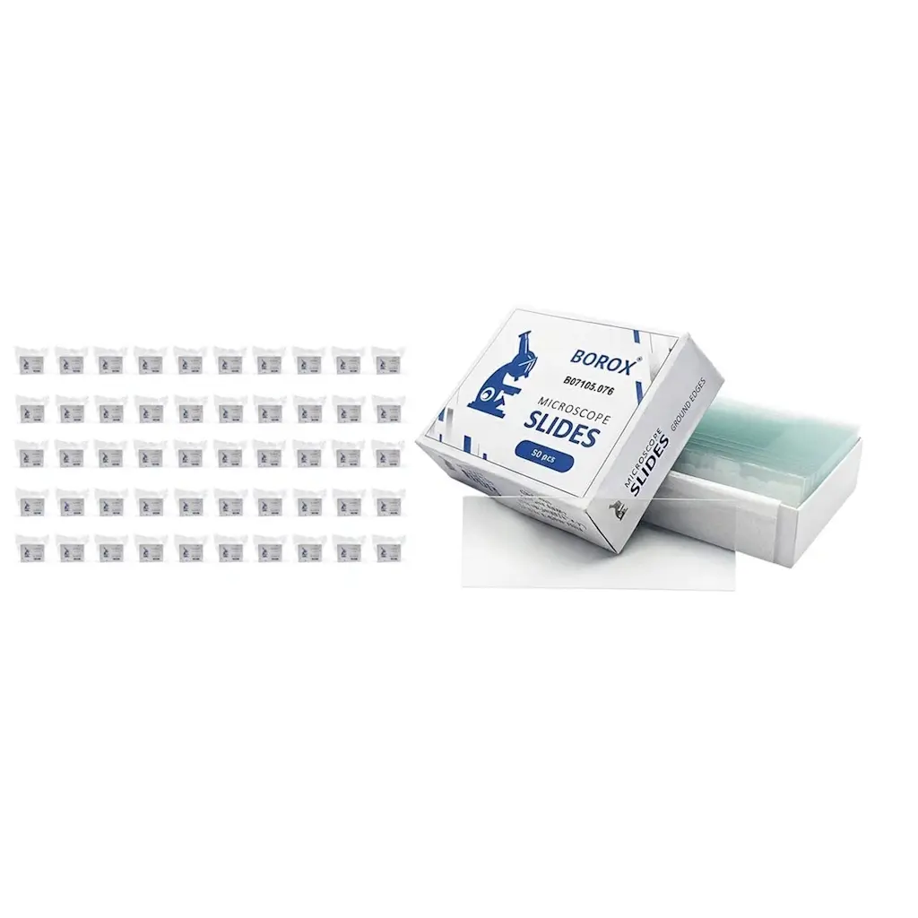 Borox Düz Lam - Kenarı Rodajlı Mikroskop Lamı 50Paket Toptan