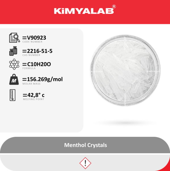 Kimyalab Kristal Mentol 500g - Menthol Crystals