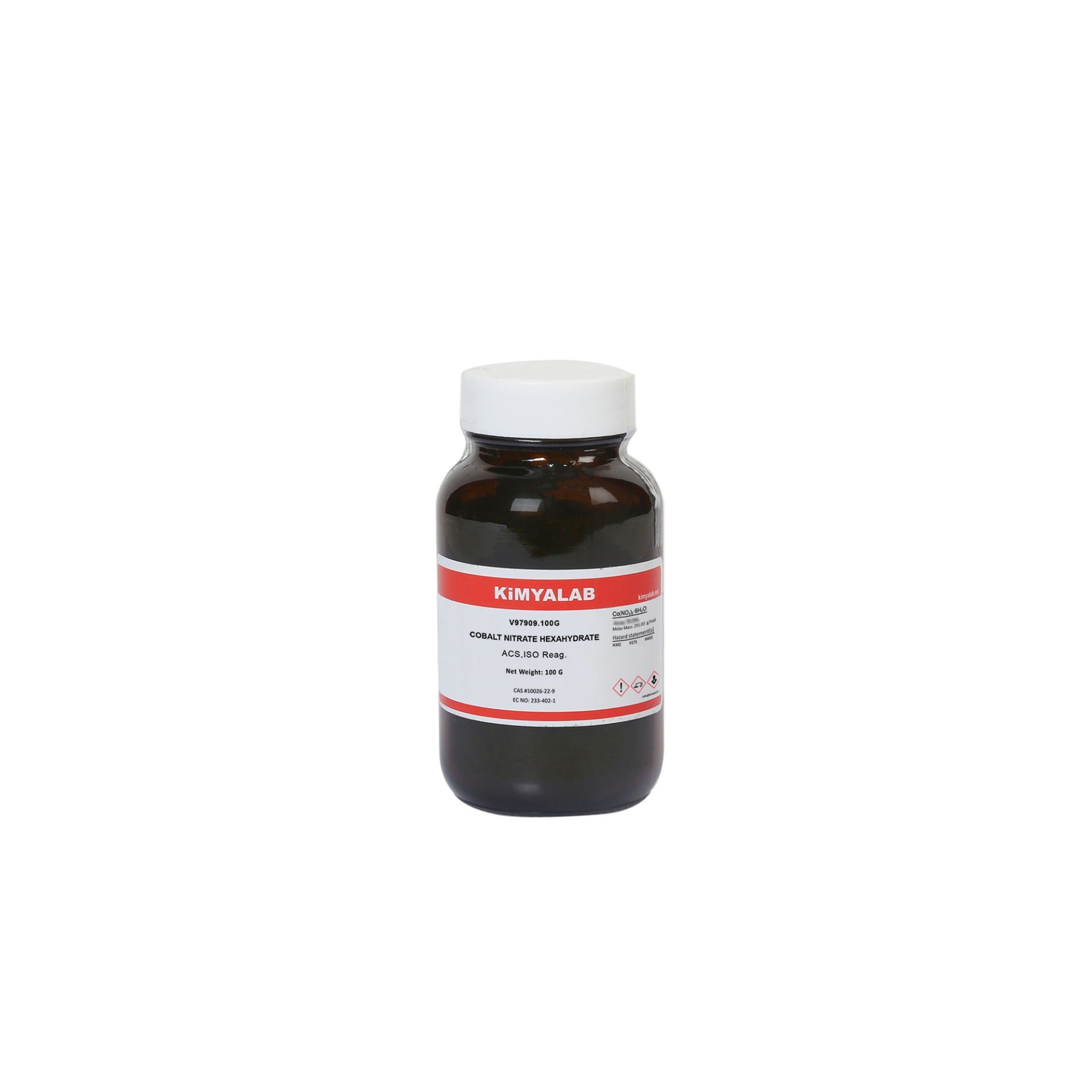 Kimyalab Kobalt Nitrat 100g - Cobalt II Nitrate Hexahydrate