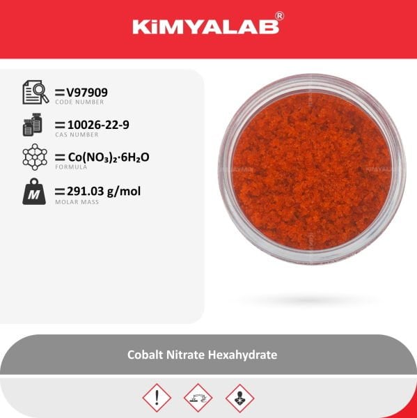 Kimyalab Kobalt Nitrat 100g - Cobalt II Nitrate Hexahydrate