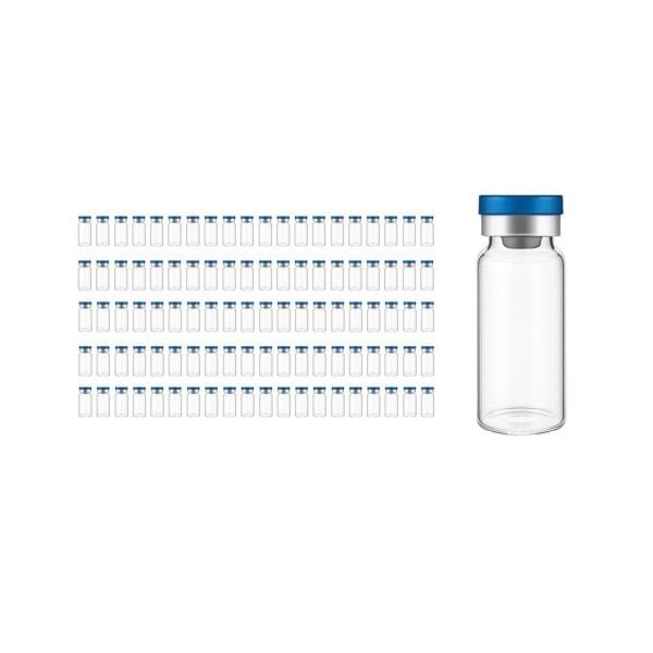 Borox Cam Vial 20 ml - Şeffaf - Crimp ND20 - 100 adet/paket