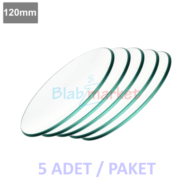 Borox Laboratuvar Saat Camı 120 mm - Watch Glass - 100 Adet