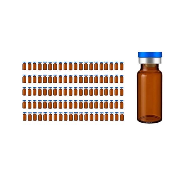 Borox Cam Vial 20 ml - Amber - Crimp ND20 - 100 adet/paket