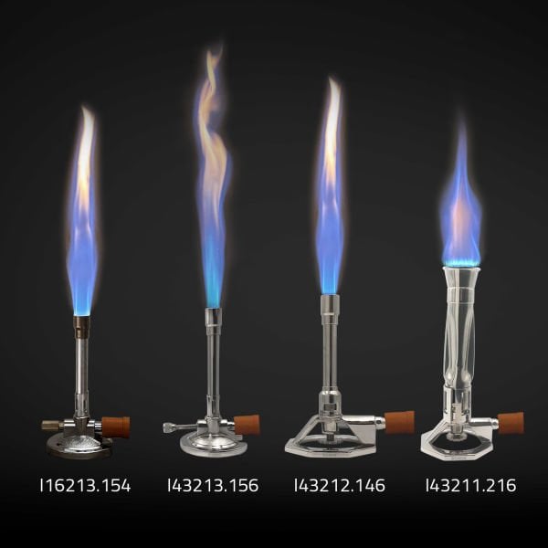 Borox Bunzen Beki - Bunsen Beki - Brülör - Yüksek Isı İçin - Vidalı Gaz Kontrol Ayarı