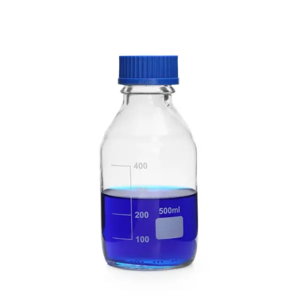 Borox Cam Şişe 500 ml - Vida Kapaklı Numune Şişesi - Otoklav Şişe - 16 Adet Toptan