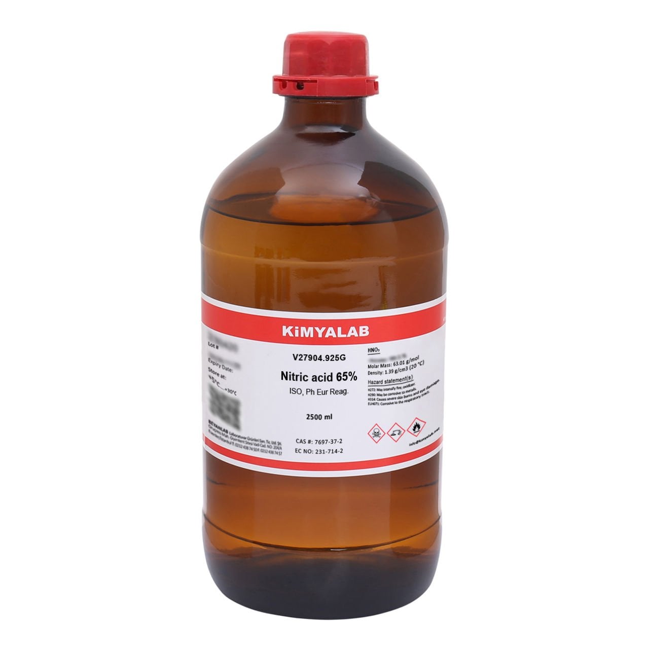 Kimyalab Nitrik Asit 2,5L - Nitric Acid %65