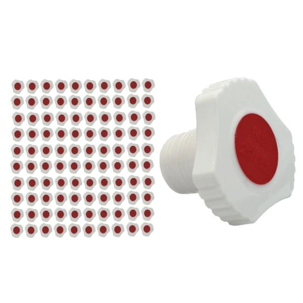 Borox Plastik Tıpa 29/32 Şilifli - Sızdırmaz PP Kapak - Üçgen Form - 100 Adet Toptan