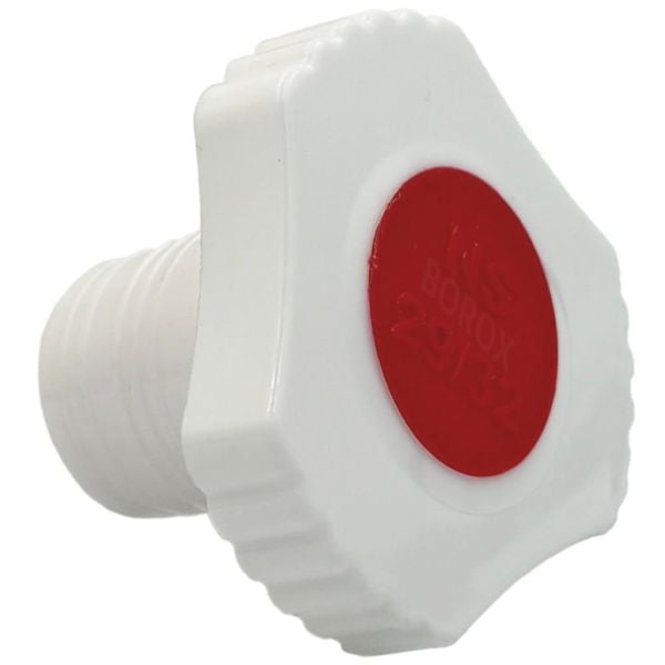 Borox Plastik Tıpa 29/32 Şilifli - Sızdırmaz PP Kapak - Üçgen Form - 100 Adet Toptan