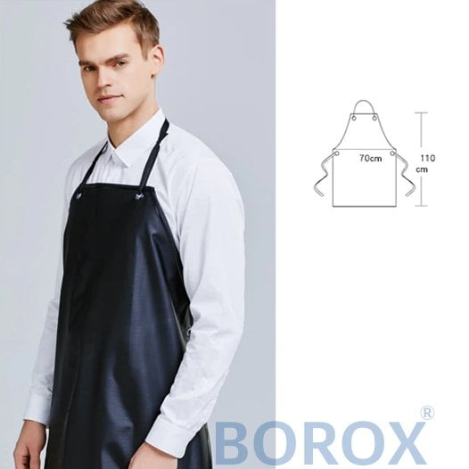 Borox Asit ve Kimyasal Önlüğü - PVC Önlük Su Geçirmez Haki