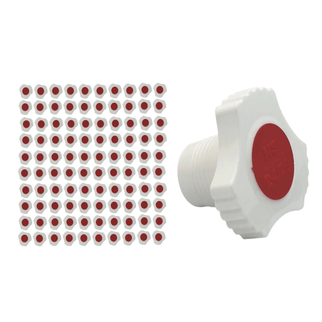 Borox Plastik Tıpa 24/29 Şilifli - Sızdırmaz PP Kapak - Üçgen Form - 100 Adet Toptan