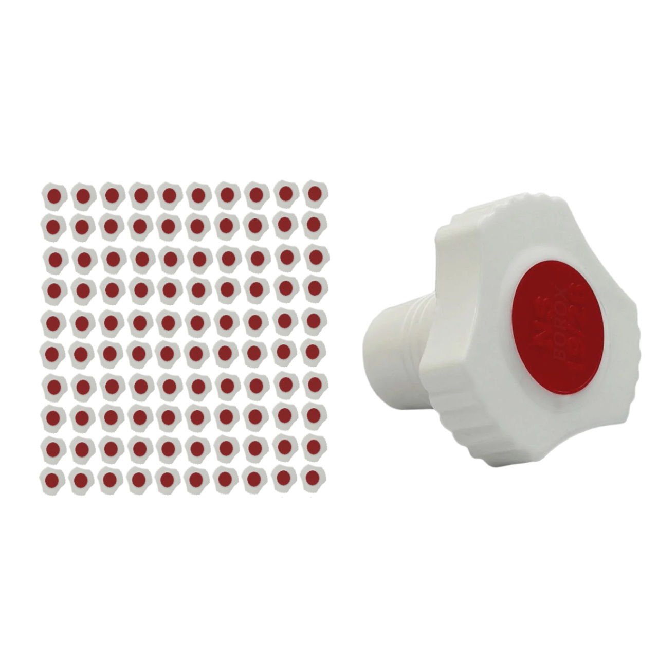 Borox Plastik Tıpa 19/26 Şilifli - Sızdırmaz PP Kapak - Üçgen Form - 100 Adet Toptan