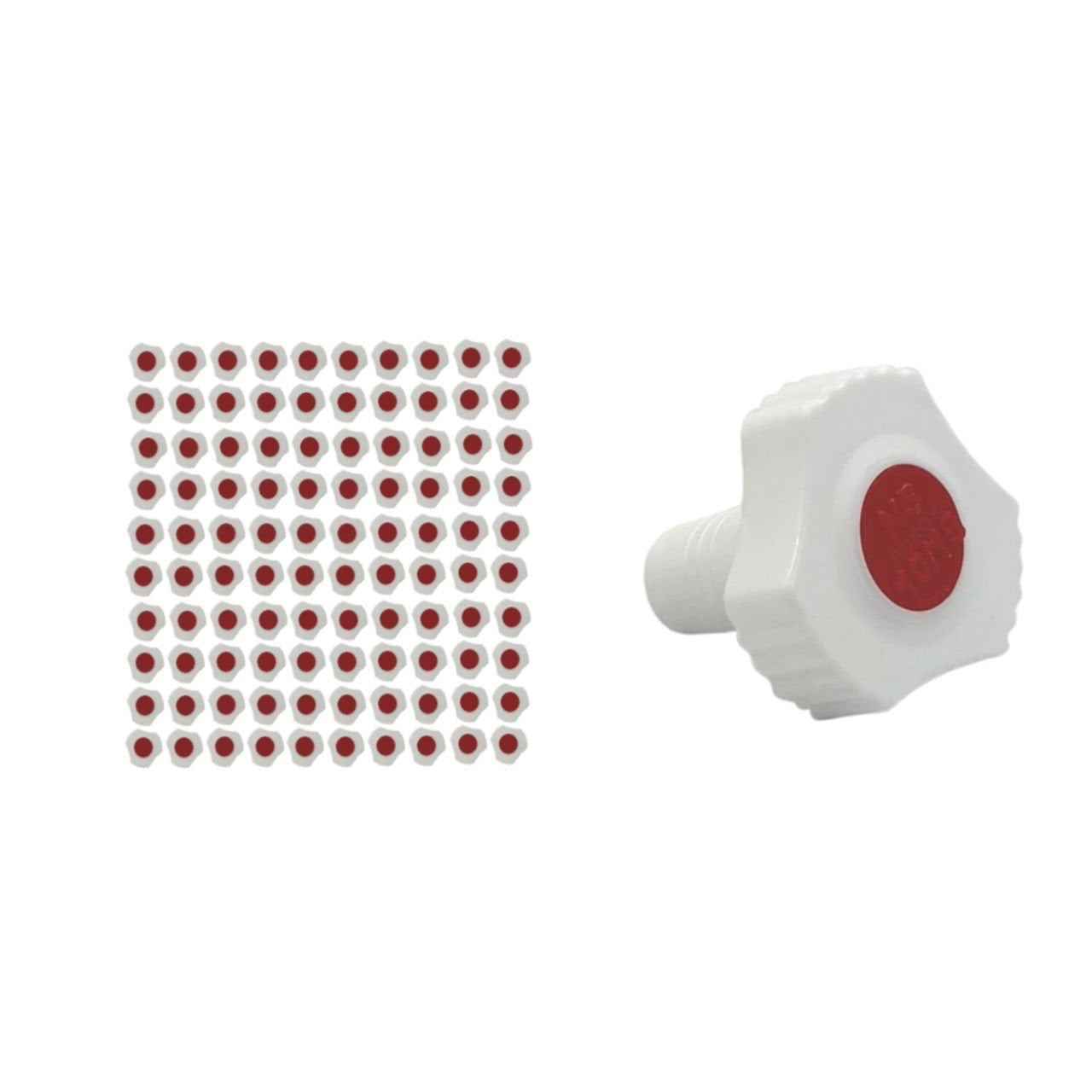 Borox Plastik Tıpa 10/19 Şilifli - Sızdırmaz PP Kapak - Üçgen Form - 100 Adet Toptan