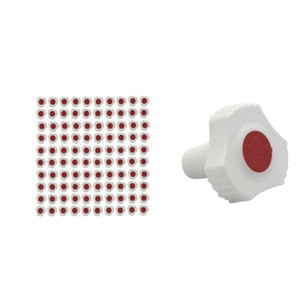 Borox Plastik Tıpa 10/19 Şilifli - Sızdırmaz PP Kapak - Üçgen Form - 100 Adet Toptan