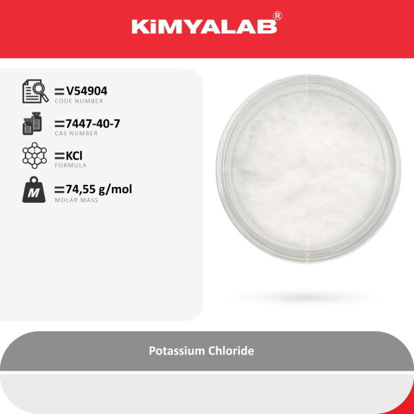 Kimyalab Potasyum Klorür - Farma Kalite - Potassium Chloride USP - 25 Kg-Koli Toptan