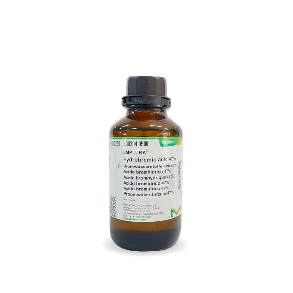 Merck 100304 Hidrobromik Asit 500ml - Hydrobromic acid 47%