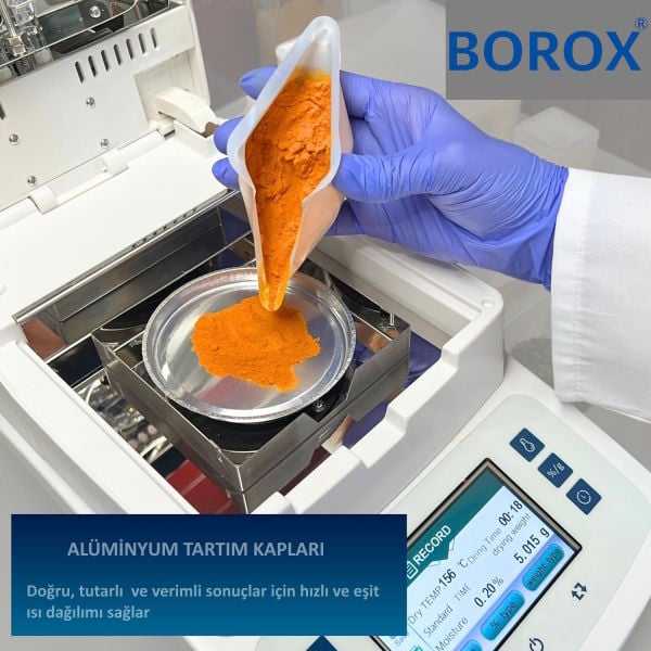 Borox Alüminyum Tartım Kabı - 102x8mm Tartım Kapları 100 Adet