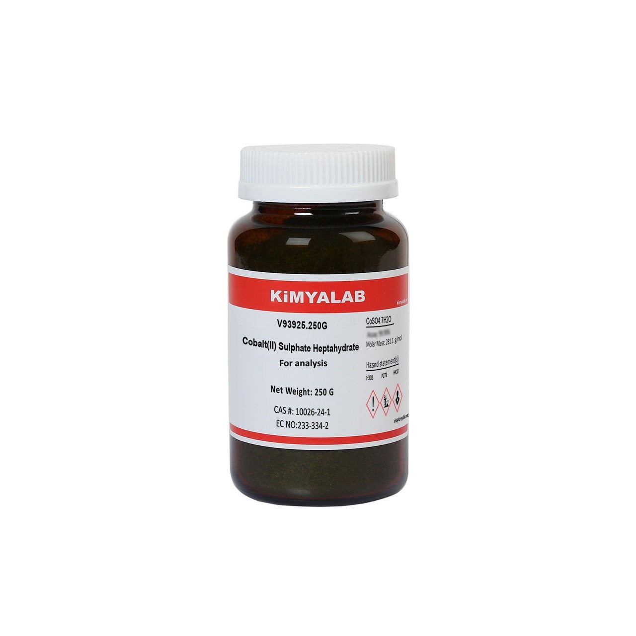 Kimyalab Kobalt Sülfat 250g - Cobalt II Sulphate Heptahydrate
