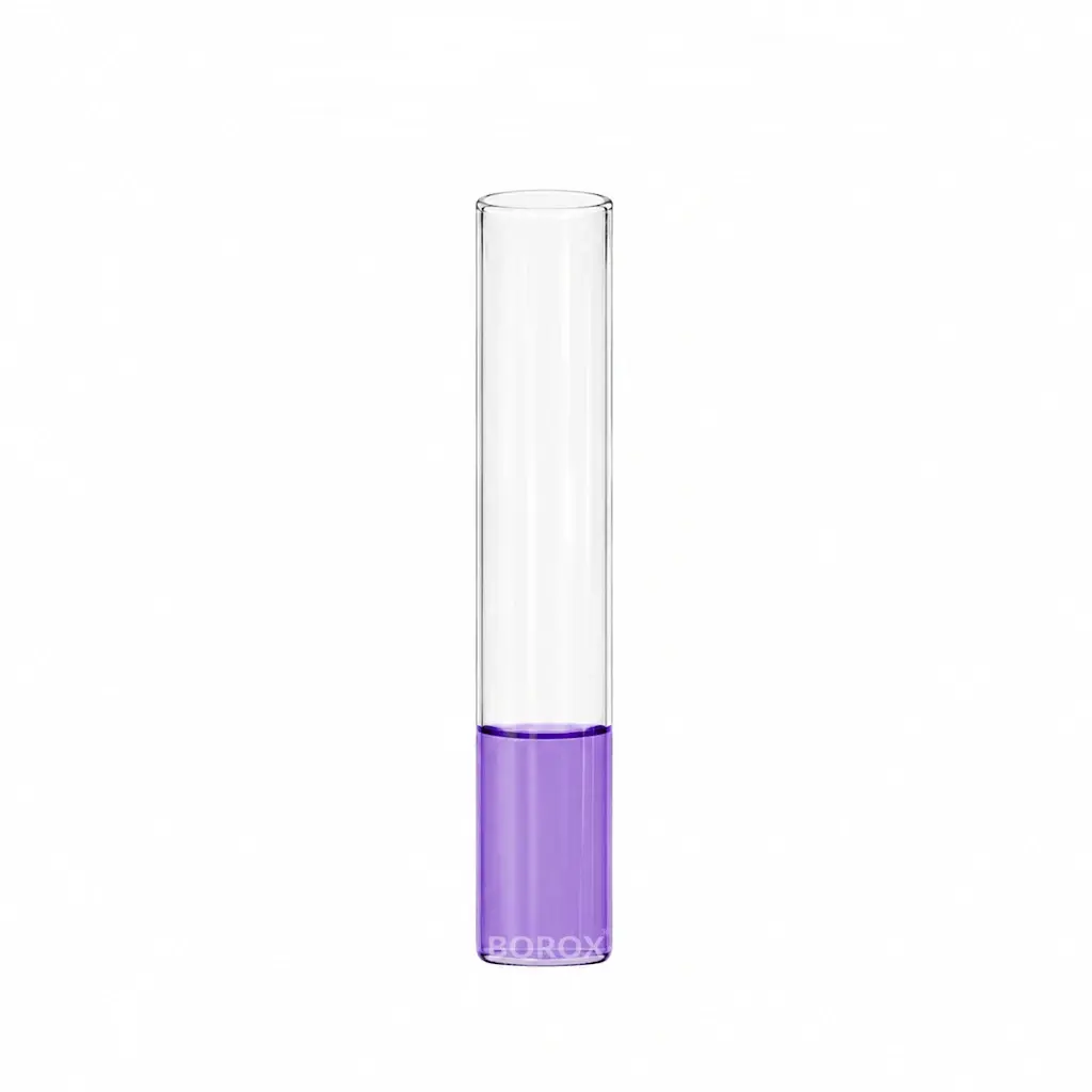 Borox Cam Deney Tüpü 25 ml - Dibi Düz Tüp - Boş Şişe