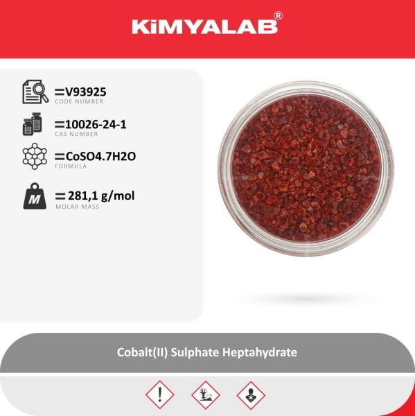 Kimyalab Kobalt Sülfat 500g - Cobalt II Sulphate Heptahydrate