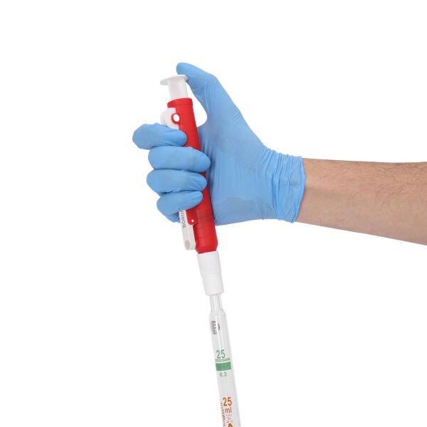 Borox FillPro Pipet Pompası 25 ml - Pipet Puarı - Pi-Pump - Kırmızı - 10 Adet Toptan