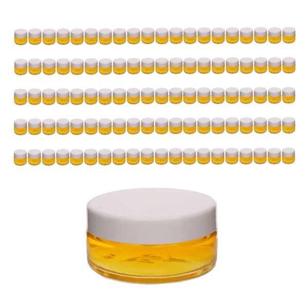 Borox Cam Şişe 50 ml - Krem Kavanoz 50 cc Kapaklı Şişe - 100 Adet Toptan