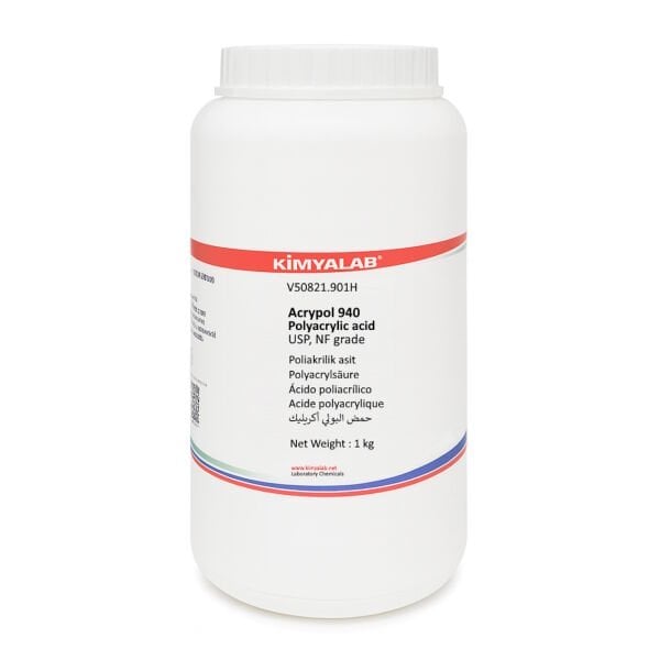 Kimyalab Karbopol - Karbomer 940 1 Kg - Farma Kalite - Carbomer - Acrypol 940