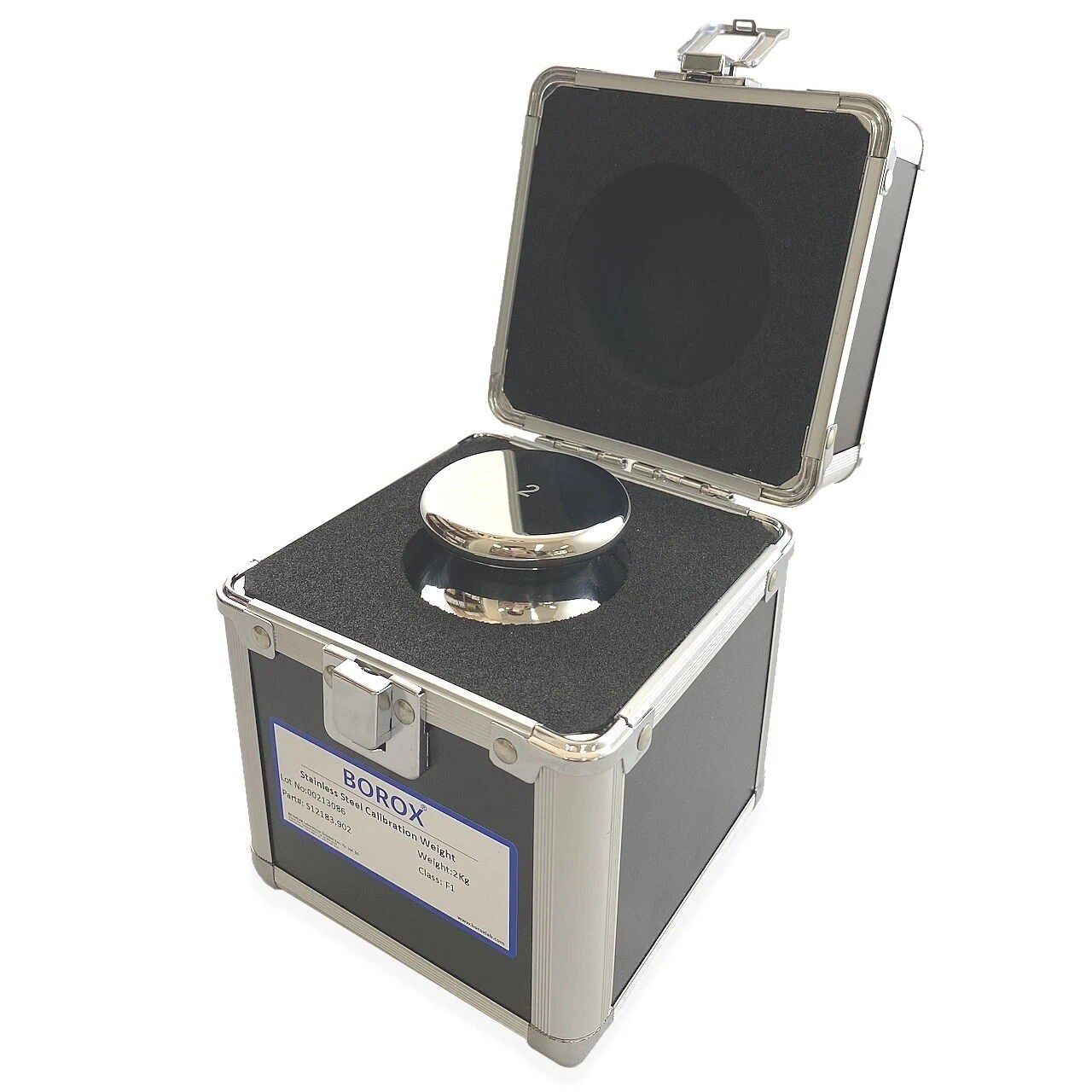 Borox Kalibrasyon Kütlesi 2 Kg - Paslanmaz Çelik F1 Etalon