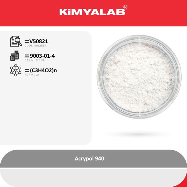 Kimyalab Karbopol - Karbomer 940 - Farma Kalite - Carbomer - Acrypol 940 - 20 Kg-Koli Toptan