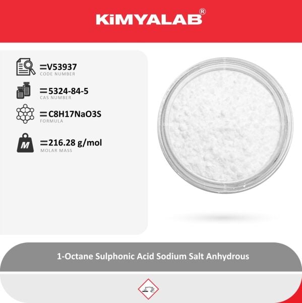Kimyalab Oktan Sülfonik Asit Sodyum Tuzu 10g - 1-Octane Sulphonic Acid Sodium Salt Anhydrous For HPLC