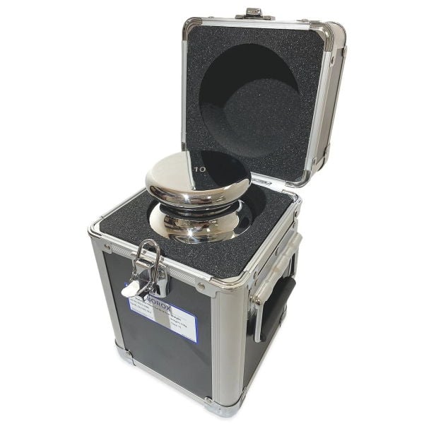 Borox Kalibrasyon Kütlesi 10kg - Paslanmaz Çelik F1 Etalon