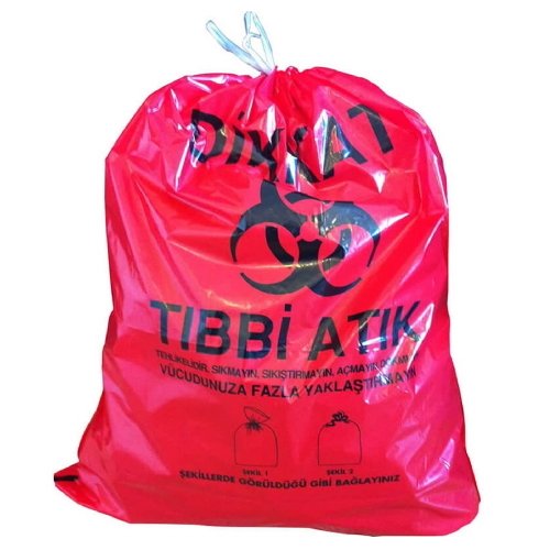 Borox Tıbbi Atık Çöp Torbası - 80x110 cm - 10 Adet-Rulo - Atık Poşeti