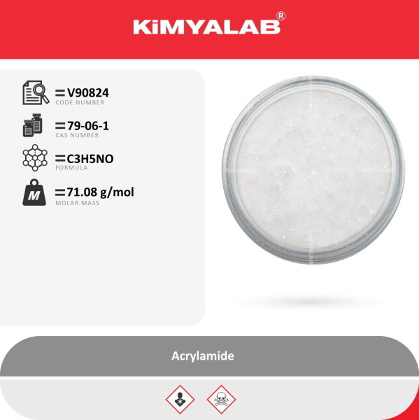 Kimyalab Akrilamid - Acrylamide - For Microbiology - 4 Kg-HDPE Varil