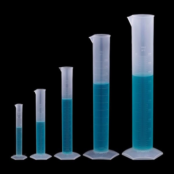 Borox Plastik Mezür 25 ml - Uzun form Kabartma Skala 48 Adet Toptan