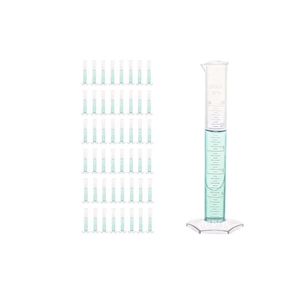 Borox Plastik Mezür 25 ml - Uzun form Kabartma Skala 48 Adet Toptan