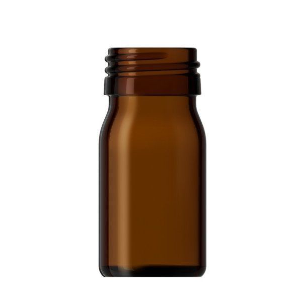 Borox Amber Cam Şişe 30 ml - Beyaz Kilitli Kapaklı Şişe 30cc - 100 Adet Toptan