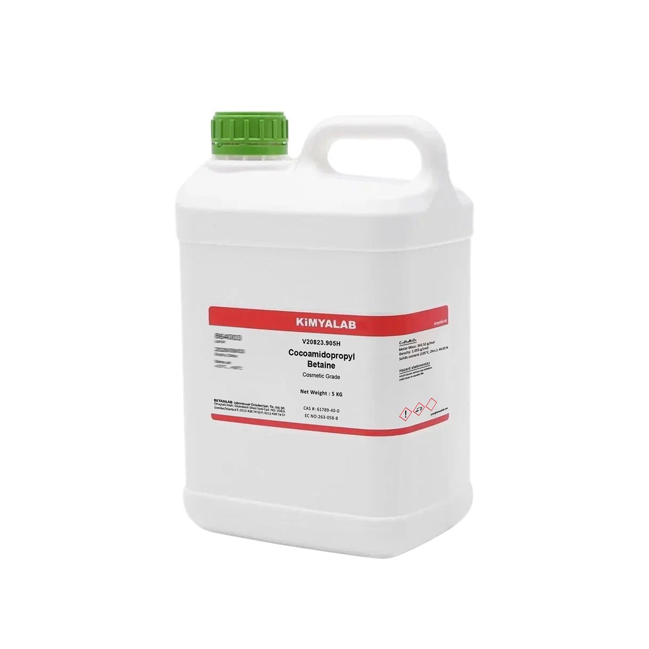 Kimyalab Kokamidopropil Betain 5 Kg - Betain 45 - Cocoamidopropyl Betaine - Betaine %45 - Cosmetic Grade