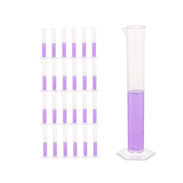 Borox Plastik Mezür 250ml - Uzun form Kabartma Skala 24 Adet Toptan