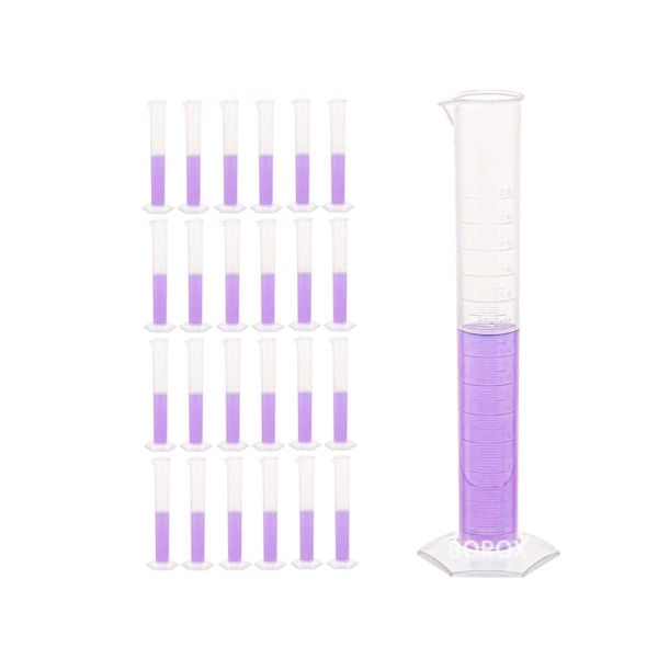 Borox Plastik Mezür 250ml - Uzun form Kabartma Skala 24 Adet Toptan