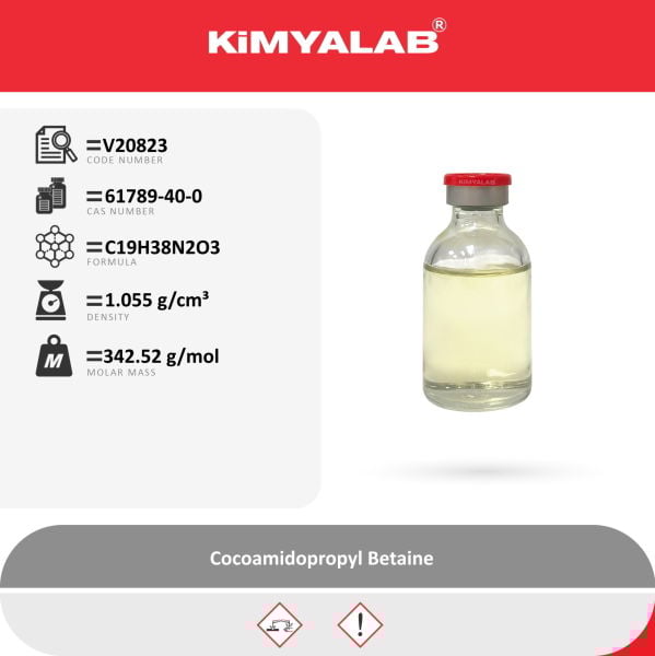 Kimyalab Kokamidopropil Betain 2,5 L - Betain 45 - Cocoamidopropyl Betaine - Betaine %45 - Cosmetic Grade