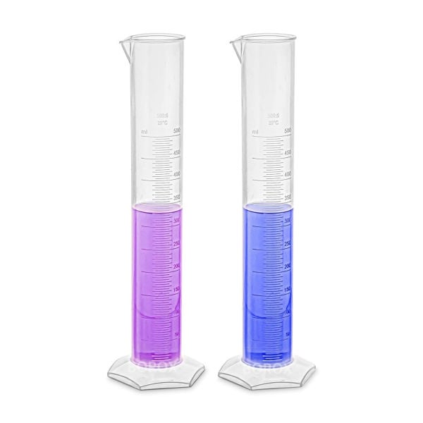 Borox Plastik Mezür 500ml - Uzun form Kabartma Skala 12 Adet Toptan