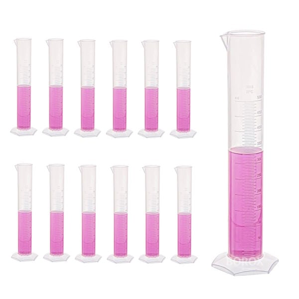 Borox Plastik Mezür 500ml - Uzun form Kabartma Skala 12 Adet Toptan