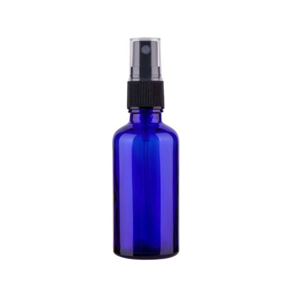 Borox Mavi Cam Sprey Şişesi 50 ml - Spreyli Kolonya Şişe - 100 Adet Toptan