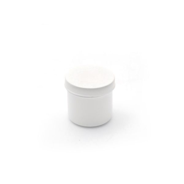 Beyaz Numune Kabı 50ml - Plastik Kapaklı Kutu 50 cc - 100 Adet Toptan