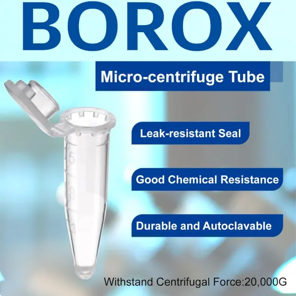 Eppendorf Tüpü 0.5 ml - Mikrosantrifüj Ependorf Tüpü 10000 Adet Toptan - Özel Tasarım Kapaklı