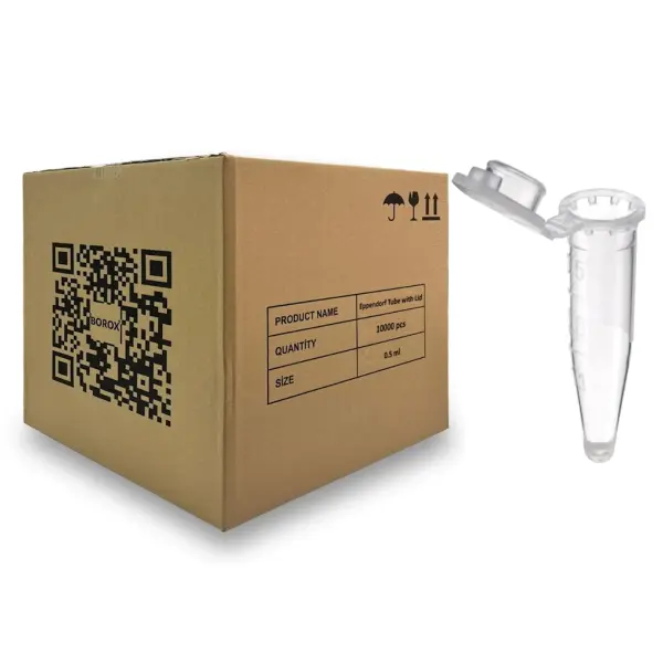 Eppendorf Tüpü 0.5 ml - Mikrosantrifüj Ependorf Tüpü 10000 Adet Toptan - Özel Tasarım Kapaklı